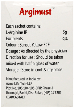 Argimust Orange Lemon Flavour Granules 8.5Gm