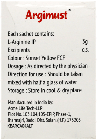 Argimust Orange Lemon Flavour Granules 8.5Gm