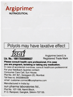 Argiprime Orange Flavour Sugar Free Granules 6gm Argiprime Orange Flavour Sugar Free Granules 6gm