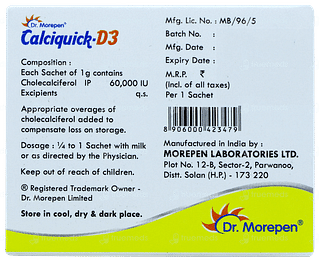 Calciquick D3 Sachet 1gm