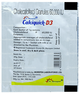 Calciquick D3 Sachet 1gm