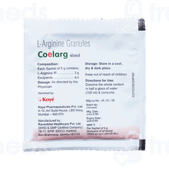 Coelarg Lemon Flavour Sugar Free Granules 5gm
