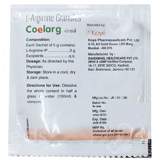 Coelarg Lemon Flavour Sugar Free Powder 5Gm