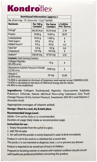 Kondro Flex Sugar Free Sachet 12Gm