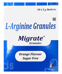 Migrate Orange Flavour Sugar Free Granules 5Gm