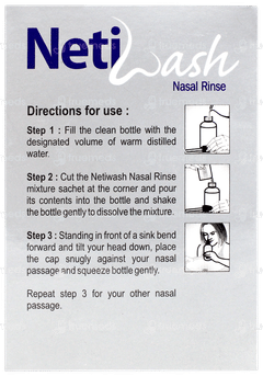 Netiwash Nasal Rinse 3gm Pack Of 30 Sachets