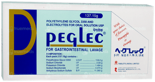 Peglec Pineapple Or Orange Flavour Powder 137.15gm