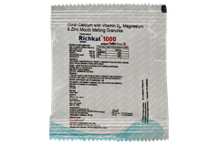 Richkal 1000 Strawberry Flavour Sugar Free Sachet 7gm