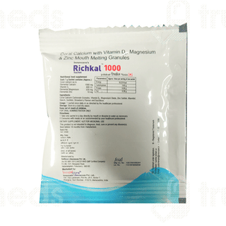 Richkal 1000 Strawberry Flavour Sugar Free Sachet 7Gm