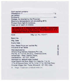 Rowasa 1g Sachet Of 1852mg Pellets Rowasa 1g Sachet Of 1852mg Pellets