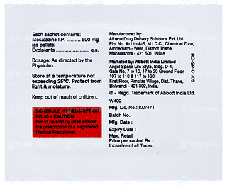 Rowasa 500mg Pellets Sachet 1