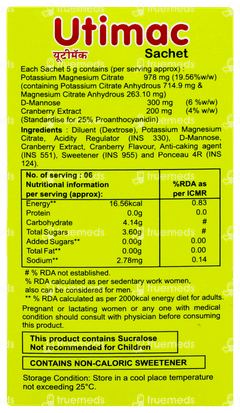 Utimac Sachet 5gm