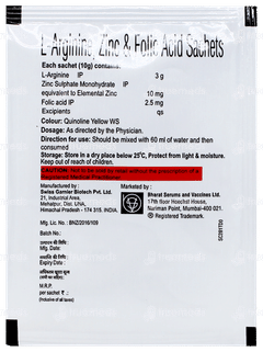 Zilargyn Orange Flavour Sugar Free Sachet 10gm