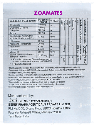 Zoamates Sachet 7gm