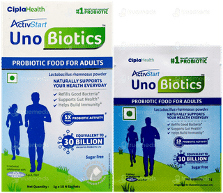 Activstart Uno Biotics Sugar Free Sachet 1Gm