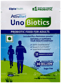 Activstart Uno Biotics Sugar Free Sachet 1Gm