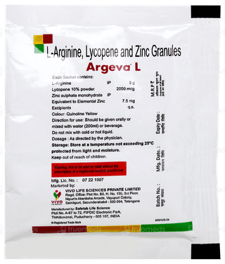 Argeva L Orange N Lemon Flavour Sugar Free Granules 7gm