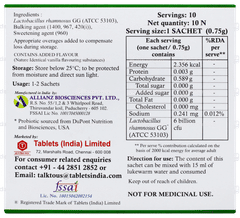 Bifilac Gg Sugar Free Sachet 0.75gm