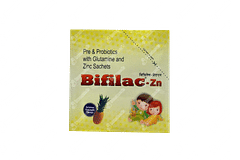 Bifilac Zn Pineapple Flavour Sachet 1gm Bifilac Zn Pineapple Flavour Sachet 1gm