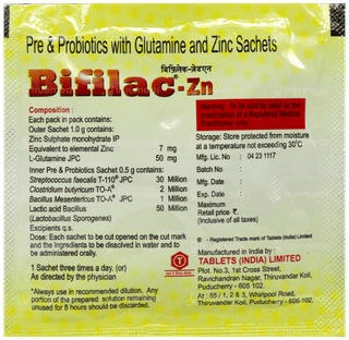 Bifilac Zn Pineapple Flavour Sachet 1Gm