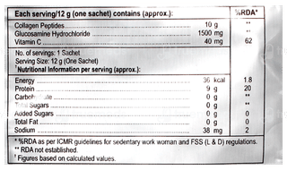 Collacee Gs Orange Pineapple Flavour Sugar Free Sachet 12Gm
