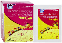 Flora Zn Orange Flavour Sachet 1gm