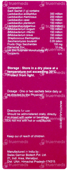 Flora Zn Orange Flavour Sachet 1gm