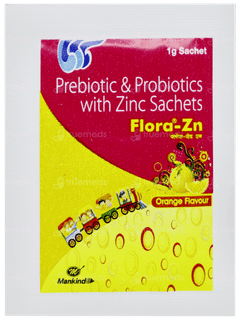 Flora Zn Orange Flavour Sachet 1gm