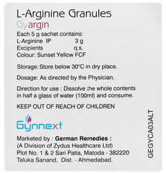 Gyargin Orange Lemon Flavour Sugar Free Granules 5gm