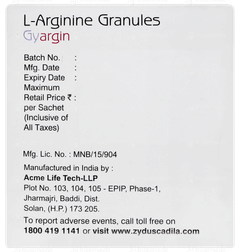 Gyargin Orange Lemon Flavour Sugar Free Granules 5gm