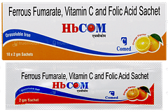 Hbcom Orange Flavour Sachet 2gm