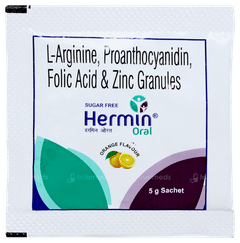 Hermin Orange Flavour Sugar Free Sachet 5gm