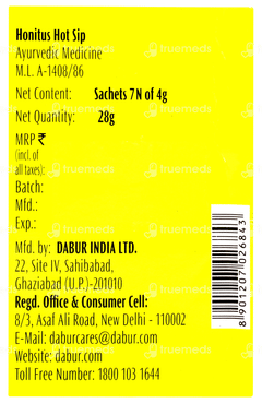 Dabur Honitus Hot Sip 4gm Pack Of 7 Sachets