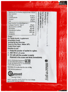 Joint Plus Pineapple Flavour Sugar Free Sachet 12.5gm