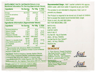 Lb Eco Lemon Flavour Sachet 10gm