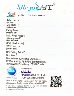 Mbryosafe Orange Flavour Sachet 7gm