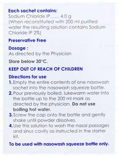 Nasowash Sachet 7.8gm