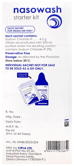 Nasowash Starter Kit Sachet 7.8gm