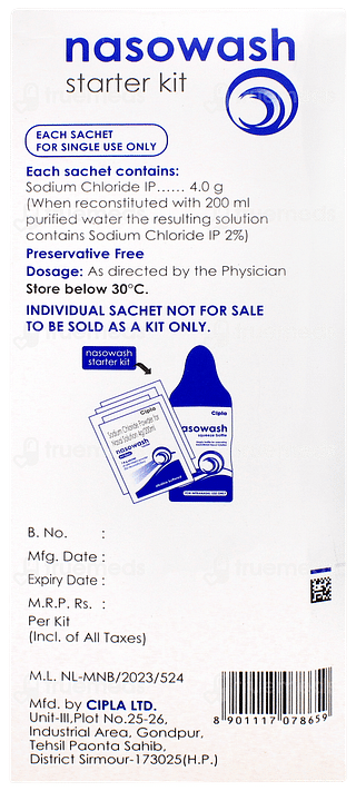 Nasowash Starter Kit Sachet 7.8gm