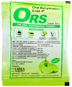 Cadila Ors Lemon Flavour Powder 21.8gm Cadila Ors Lemon Flavour Powder 21.8gm