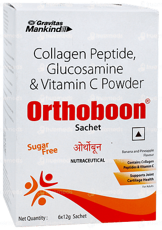 Orthoboon Banana Pineapple Flavour Sugar Free Sachet 12gm