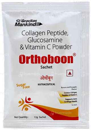 Orthoboon Banana Pineapple Flavour Sugar Free Sachet 12gm