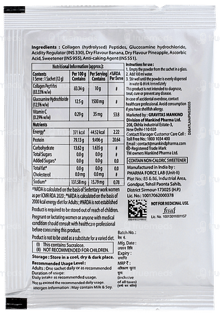 Orthoboon Banana Pineapple Flavour Sugar Free Sachet 12gm