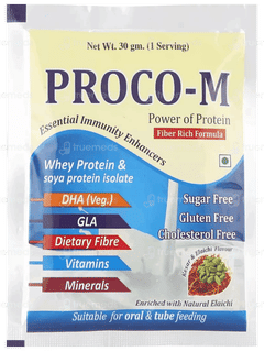 Proco M Kesar & Elaichi Flavour Sugar Free Powder 30Gm Proco M Kesar & Elaichi Flavour Sugar Free Powder 30Gm
