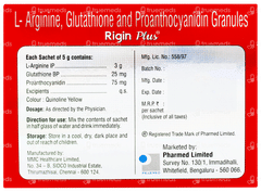 Rigin Plus Apple Flavour Sugar Free Sachet 5gm