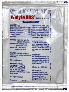 Walyte Ors Lemon Flavour Sachet 4.4Gm