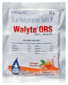 WALYTE ORS ORANGE FLAVOUR POWDER 22GM