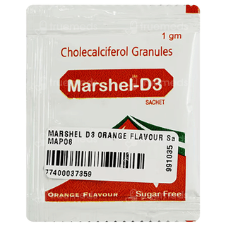 Marshel D3 Orange Flavour Sugar Free Sachet 1Gm