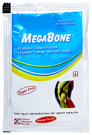 Megabone Orange Flavour Sugar Free Sachet 10.7gm