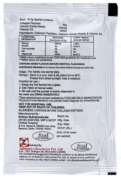 Megabone Orange Flavour Sugar Free Sachet 10.7gm